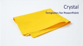  Presentation with white and yellow - Beautiful slide set featuring yellow place mat on white backdrop and a sky blue colored foreground