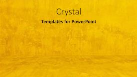  Presentation with plaster - Presentation theme featuring yellow-plaster-wall-old-grunge background and a light gray colored foreground