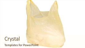  Presentation with plastic bag - Colorful slides enhanced with yellow plastic bag backdrop and a cream colored foreground