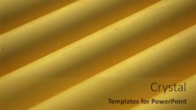  Presentation with tubes - Audience pleasing presentation theme consisting of yellow plastic tubes backdrop and a gold colored foreground