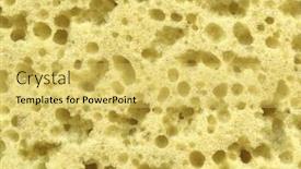  Presentation with yellow - Audience pleasing presentation design consisting of yellow-porous-surface-texture-material backdrop and a  colored foreground