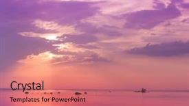  Presentation with justice and peace - Slides consisting of yellow purple - summer landscape peace background and a  colored foreground