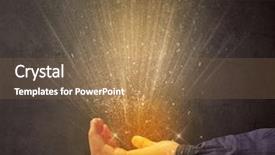  Presentation with light - PPT theme consisting of yellow ray of light coming background and a  colored foreground