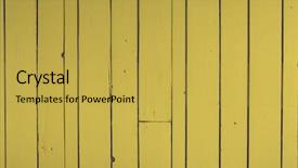  Presentation with wall - Beautiful PPT layouts featuring reclaimation - yellow reclaimed timber wall backgound backdrop and a  colored foreground