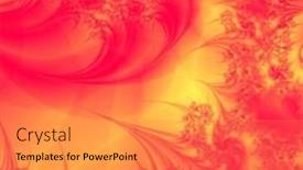  Presentation with yellow - Presentation theme with yellow-red-background-illustration background and a gold colored foreground