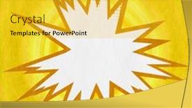  Presentation with movie screen in old retro - Presentation enhanced with yellow-retro-comics-background background and a yellow colored foreground