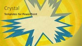  Presentation with yellow paper - Slide set consisting of yellow-retro-comics-background background and a yellow colored foreground