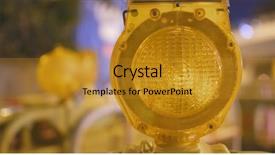  Presentation with road light - Colorful slides enhanced with yellow road construction warning light backdrop and a gold colored foreground