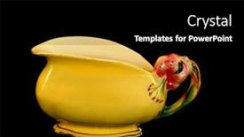  Presentation with black yellow - Colorful theme enhanced with yellow-royal-winton-milk-jug backdrop and a black colored foreground