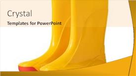  Presentation with rubber - Colorful slide deck enhanced with yellow-rubber-boots-isolated backdrop and a gold colored foreground
