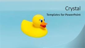  Presentation with rubber duck - Cool new theme with yellow rubber duck in blue backdrop and a  colored foreground