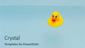  Presentation with rubber duck - Cool new theme with yellow rubber duck in blue backdrop and a light blue colored foreground