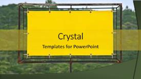  Presentation with yellow wood - Presentation theme featuring yellow-rusty-sign-with-wood background and a gold colored foreground