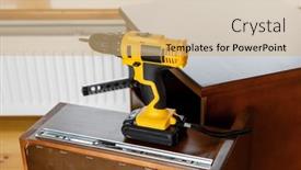  Presentation with power - Beautiful slide deck featuring yellow-screwdriver-on-a-wooden backdrop and a coral colored foreground