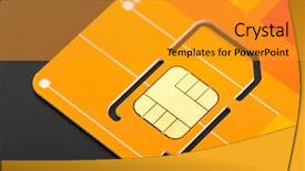  Presentation with smart card - Amazing presentation having yellow sim card backdrop and a gold colored foreground
