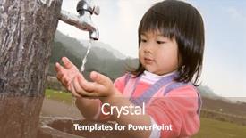  Presentation with black baby - Slide deck consisting of yellow skin wash hand background and a tawny brown colored foreground