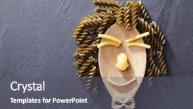  Presentation with human face - Amazing slide set having yellow smiley - variety of types and shapes backdrop and a gray colored foreground