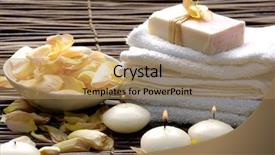  Presentation with microbial waste treatment - Beautiful slide deck featuring yellow spa massage - relaxing treatment backdrop and a  colored foreground