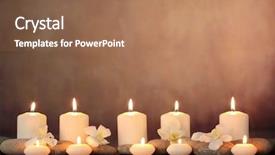  Presentation with flower candles - Cool new presentation with yellow spa massage - zen stones orchid flower backdrop and a coral colored foreground