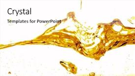  Presentation with abstract gold - Slide set having yellow splash abstract background background and a white colored foreground