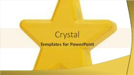  Presentation with star - Theme consisting of yellow-star-symbol-isolated background and a yellow colored foreground