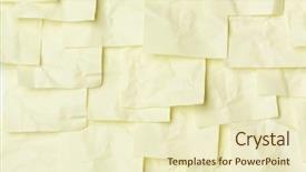  Presentation with note - Slide set consisting of yellow-sticky-note-background background and a soft green colored foreground