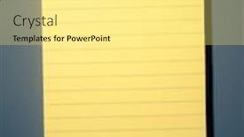  Presentation with yellow paper - Presentation theme enhanced with yellow sticky paper on blue background and a blonde colored foreground