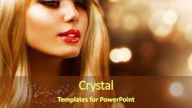  Presentation with hair - Cool new presentation design with yellow streaks - blond hair blonde beautiful girl backdrop and a tawny brown colored foreground