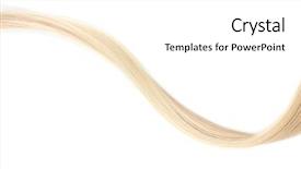  Presentation with shiny - Slides with yellow streaks - shiny blond hair isolated background and a white colored foreground