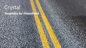  Presentation with road yellow - Slide set with yellow-strips-on-road-close background and a gray colored foreground