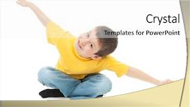  Presentation with flight - Colorful slide set enhanced with yellow t-shirt simulates flight backdrop and a white colored foreground