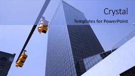  Presentation with football in yellow and blue - Beautiful PPT theme featuring yellow traffic lights and blue backdrop and a  colored foreground