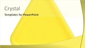  Presentation with empty - Presentation theme featuring yellow-triangular-sign-billboard-empty background and a blonde colored foreground