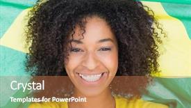  Presentation with tshirt - Presentation consisting of yellow tshirt holding brazilian flag background and a red colored foreground