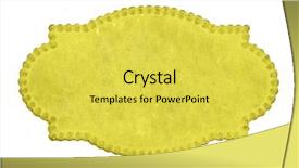  Presentation with calling card - Theme with yellow vintage calling card background and a yellow colored foreground