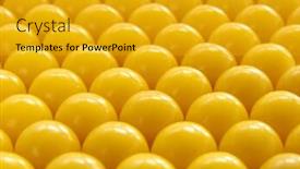  Presentation with vitamin - Presentation theme enhanced with yellow-vitamin-pills-background background and a gold colored foreground