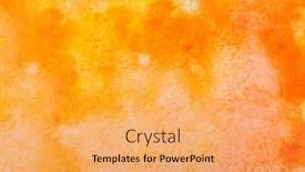  Presentation with watercolor design - PPT theme enhanced with yellow-watercolor-background-colorful-shades background and a yellow colored foreground