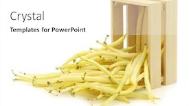  Presentation with wax - Beautiful slide deck featuring yellow-wax-beans-phaseolus-vulgaris backdrop and a white colored foreground