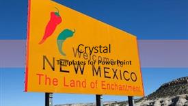  Presentation with mexico - Cool new slide deck with yellow welcome to new mexico backdrop and a gold colored foreground