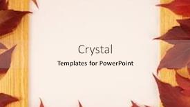  Presentation with picture frame - PPT theme consisting of yellow-wooden-square-frame background and a cream colored foreground