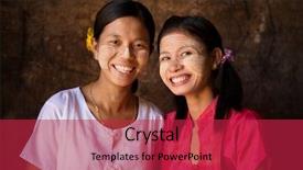  Presentation with cosmetic - Cool new presentation design with yellowish-white paste made backdrop and a red colored foreground