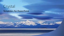  Presentation with yellowstone - Beautiful slide deck featuring yellowstone-lake-in-yellowstone-national backdrop and a light blue colored foreground