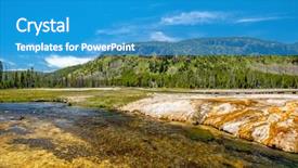  Presentation with yellowstone - Theme enhanced with  background and a  colored foreground