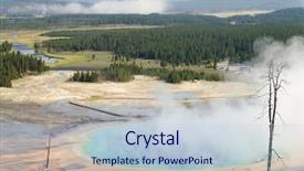  Presentation with geo - Slides with geo location - grand prismatic spring in yellowstone background and a lemonade colored foreground