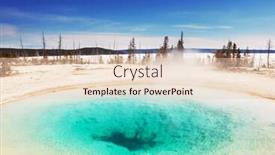  Presentation with yellowstone - Slides featuring yellowstone park background and a lemonade colored foreground