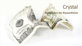  Presentation with 3d illustration abstract concept - Slide deck having yemplates risk - abstract dollars concept background background and a cream colored foreground