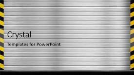  Presentation with metal - Beautiful slide set featuring yemplates risk - metal door background backdrop and a light gray colored foreground