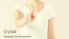  Presentation with weight loss woman showing - Presentation theme having yemplates risk - picture of young woman showing background and a  colored foreground