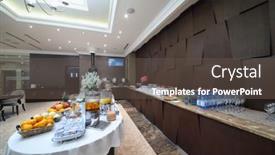  Presentation with hotel business - Cool new slide deck with yerevan-armenia-jan-6-2017 backdrop and a tawny brown colored foreground