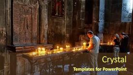  Presentation with armenia - Slide set enhanced with yerevan-armenia-september-2018 background and a tawny brown colored foreground